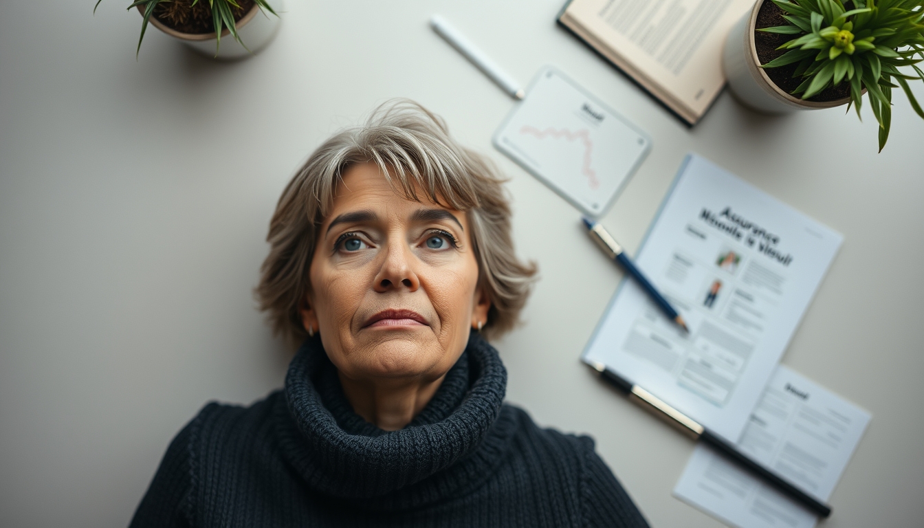 Personne âgée résiliant son contrat d'assurance obsèques