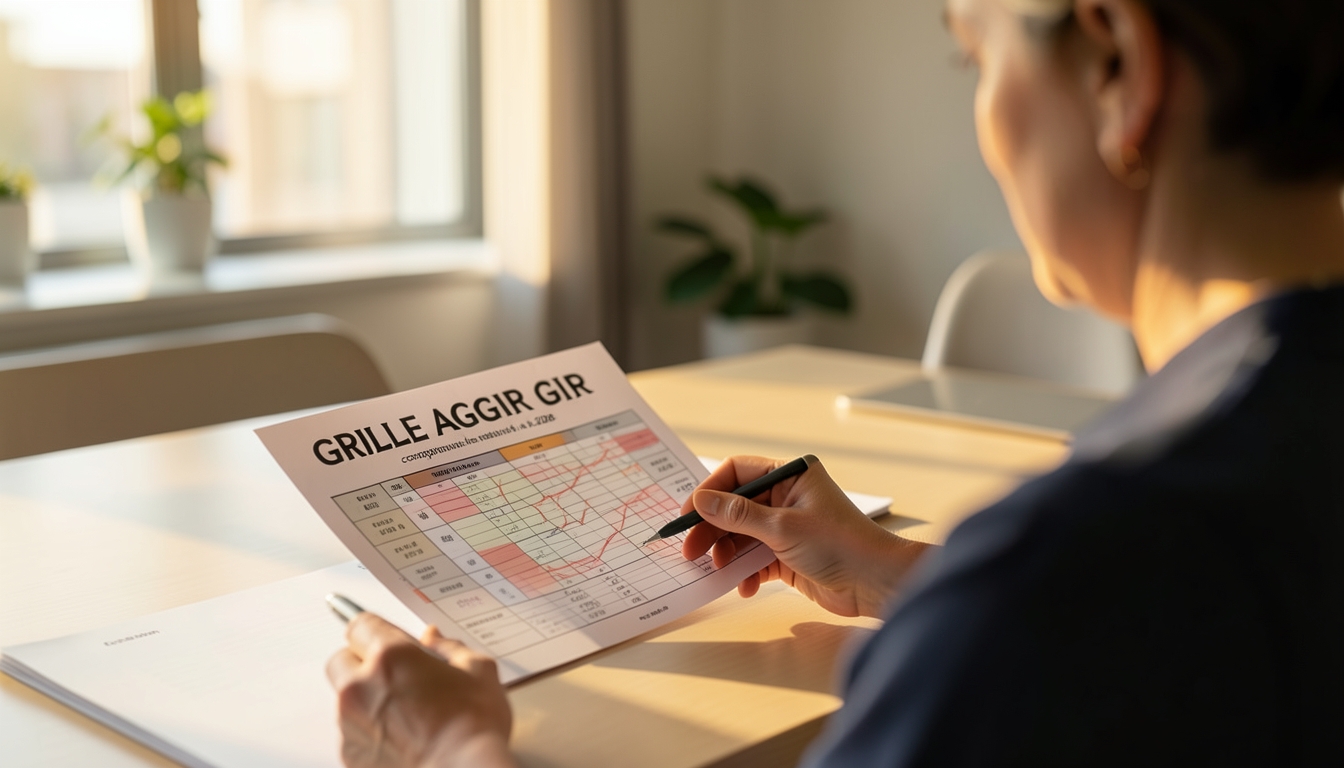 grille AGGIR GIR pour déterminer les niveaux GIR 1 à 6